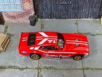 Hot Wheels 2025 '71 Mustang Funny Car red top view