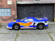 Hot Wheels '93 Camaro blue and white Jack Baldwin number 1, left side view
