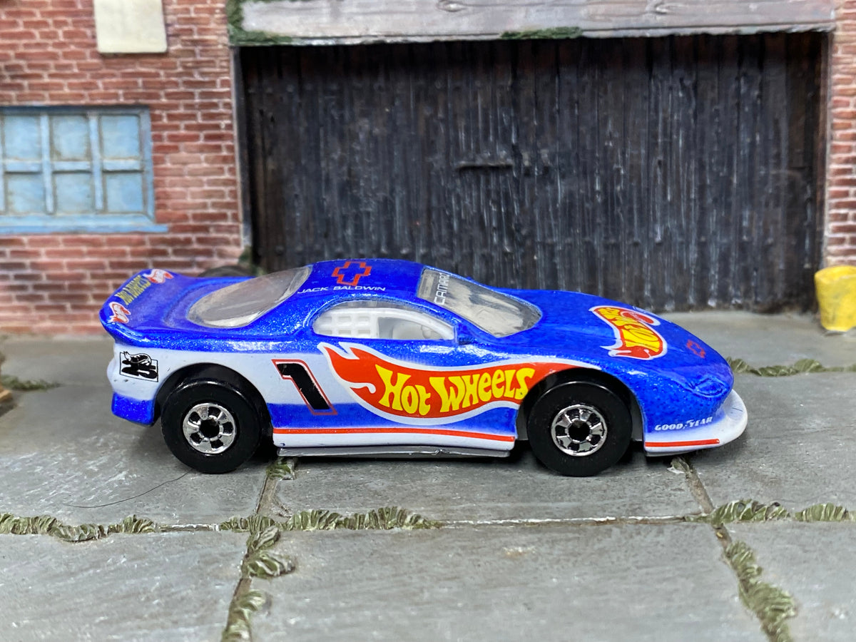 Hot Wheels '93 Camaro blue and white Jack Baldwin number 1, right side view