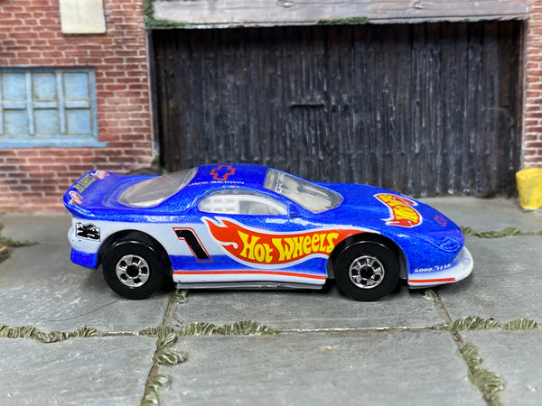 Hot Wheels '93 Camaro blue and white Jack Baldwin number 1, right side view