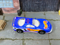 Hot Wheels '93 Camaro blue and white Jack Baldwin number 1, top view