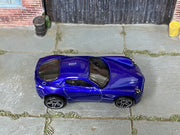 Hot Wheels Aston Martin One-77 V5651 metalflake grey loose car, top view