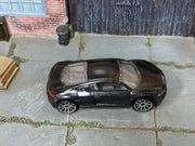 Hot Wheels Audi R8 in metallic charcoal — top view