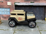 Hot Wheels Bad Mudder 2 tan L9935 loose car, right-side view