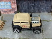 Hot Wheels Bad Mudder 2 tan L9935 loose car, top view