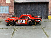 Hot Wheels Custom '68 Camaro red number 68 loose car, left-side view