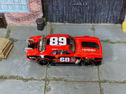 Hot Wheels Custom '68 Camaro red number 68 loose car, top view