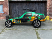 Green Hot Wheels Enforcer with Viking graphics — left side view