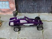 Hot Wheels Enforcer metallic dark purple, top view