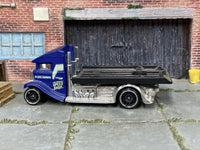 Hot Wheels Fast-Bed Hauler blue Speed Shop, left side view