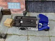Hot Wheels Fast-Bed Hauler blue Speed Shop, top view