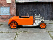 Hot Wheels Ford Roadster orange left-side view