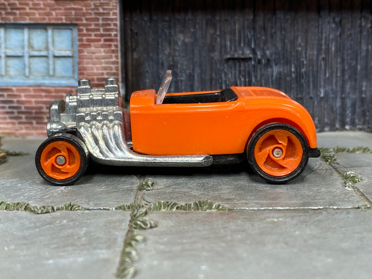 Hot Wheels Ford Roadster orange right-side view