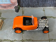 Hot Wheels Ford Roadster orange top view