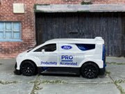 Hot Wheels Ford Performance SuperVan 4 white Ford Pro, left side view