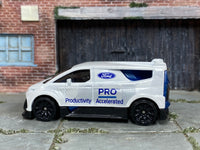 Hot Wheels Ford Performance SuperVan 4 white Ford Pro, left side view