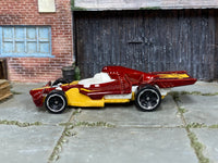 Hot Wheels Formula Street red number 8 2014 X6999 loose car, left-side view