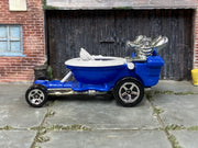 Hot Wheels Hot Seat blue and white, left side view