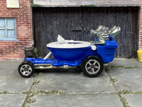 Hot Wheels Hot Seat blue and white, left side view