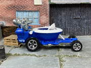Hot Wheels Hot Seat blue and white, right side view