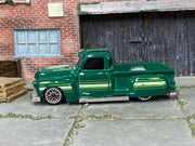 Hot Wheels La Troca green pinstripes, left side view