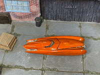 Hot Wheels Lakester orange variation-pending loose car, top view