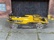 Hot Wheels Mad Splash yellow Water Taxi, left side view