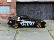 Hot Wheels Mazda RX-7 black Police loose car, right side view