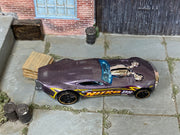 Hot Wheels Nitro Doorslammer light purple loose car, top view