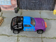 Hot Wheels Peugeot 205 Rallye purple blue and black loose car, top view