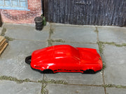 Hot Wheels Porsche 911 Carrera Clip red and black loose model, top view