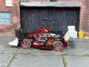 Hot Wheels Prototype H-24 T9924 black and white Raceway loose car, left-side view
