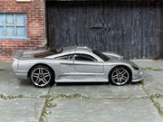 Hot Wheels Saleen S7 silver with PR5 wheels, right side view