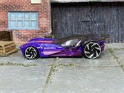 Hot Wheels Sky Dome purple Tokyo 2020 basketball loose car, left-side view