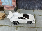 Hot Wheels Tooned Lamborghini Countach — top view