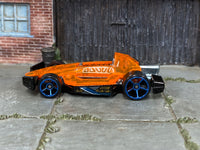 Hot Wheels What-4-2 translucent orange 2004 C2730 loose car, right-side view