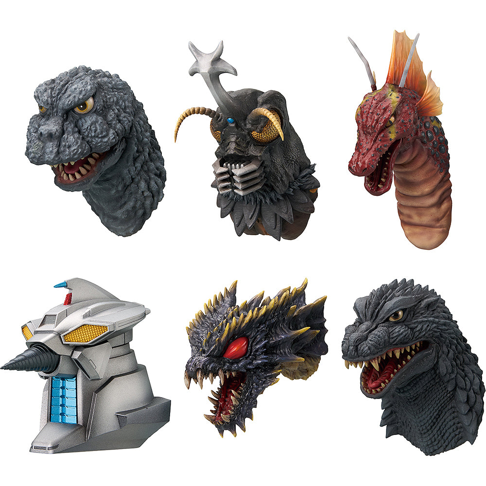 Ichibansho Zakka Godzilla Monster Head Magnet [The Biography of The Most Terrifying Monster King] (6 types / 6 per box) — exact product view