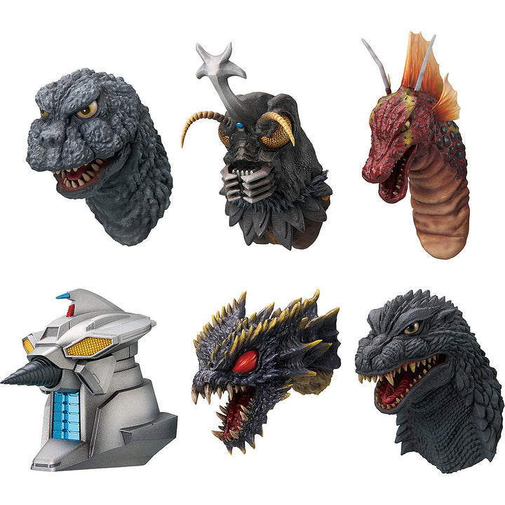 Ichibansho Zakka Godzilla Monster Head Magnet [The Biography of The Most Terrifying Monster King] (6 types / 6 per box) — exact product view