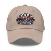Idaho embroidered dad hat in Stone