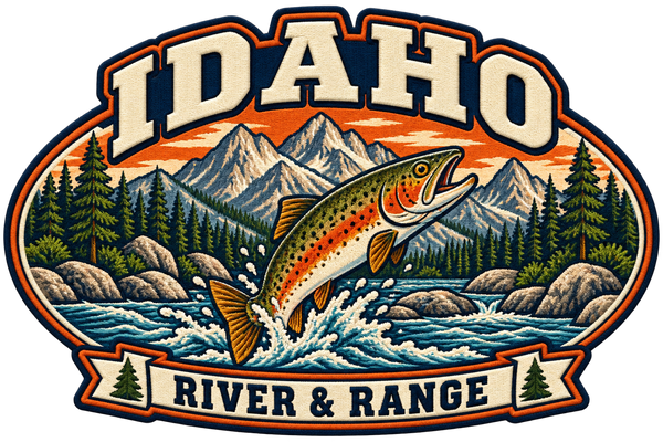Idaho heritage badge embroidery artwork