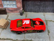 Loose Hot Wheels - Circle Tracker Race Car - Red #75 — view 3