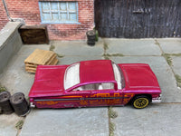 Loose Hot Wheels - 1959 Chevy Impala - Pink — view 2