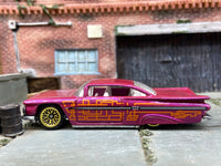 Loose Hot Wheels - 1959 Chevy Impala - Pink — view 3