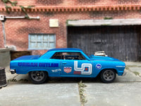 Loose Hot Wheels - 1964 Chevy Chevelle SS - Satin Blue Uban Outlaw Livery — view 3