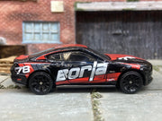Loose Hot Wheels - 2018 Ford Mustang GT - Black and Red Borla Livery