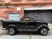 Loose Hot Wheels Dodge Power Wagon 4x4 Truck In Black and Pink — view 3