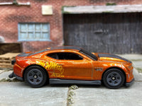 Loose Hot Wheels - 2018 Chevy Camaro COPO Drag Car - Orange and Black — view 3
