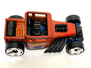 Loose Hot Wheels - Bone Shaker Hot Rod Truck - Orange 7