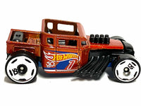 Loose Hot Wheels - Bone Shaker Hot Rod Truck - Orange 7 — view 3