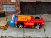 Loose Hot Wheels - Bricking Speed - Red, Blue and Orange — view 2